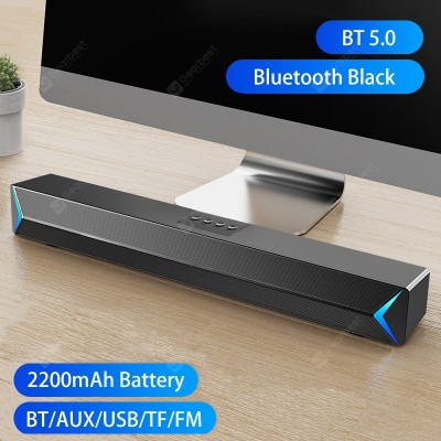 TV Sound Bar AUX USB Wired and Wireless Bluetooth Home Theater FM Radio Surround Sound Bar PC Speaker Computer Soundbar