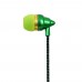 17 Coloured Braided Wire Earphone In-ear Earbuds