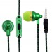 17 Coloured Braided Wire Earphone In-ear Earbuds