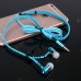 In-ear Zipper Metal Accent Bass Headphone With Microphone