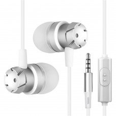 Metal In Ear Turbo Subwoofer with Wheat Wire Mobile Universal Headset