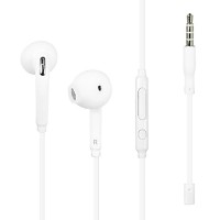 S6 Mobile Phone Line Control Tuning Bass In-ear Earphone