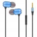 S901 Universal Metal In-ear Subwoofer Earphone with Mic