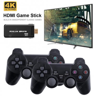 4K Games USB Wireless Console 3500 Classic Game Stick Video Game Console 8 Bit Mini Retro Controller HDMI Output Dual Player