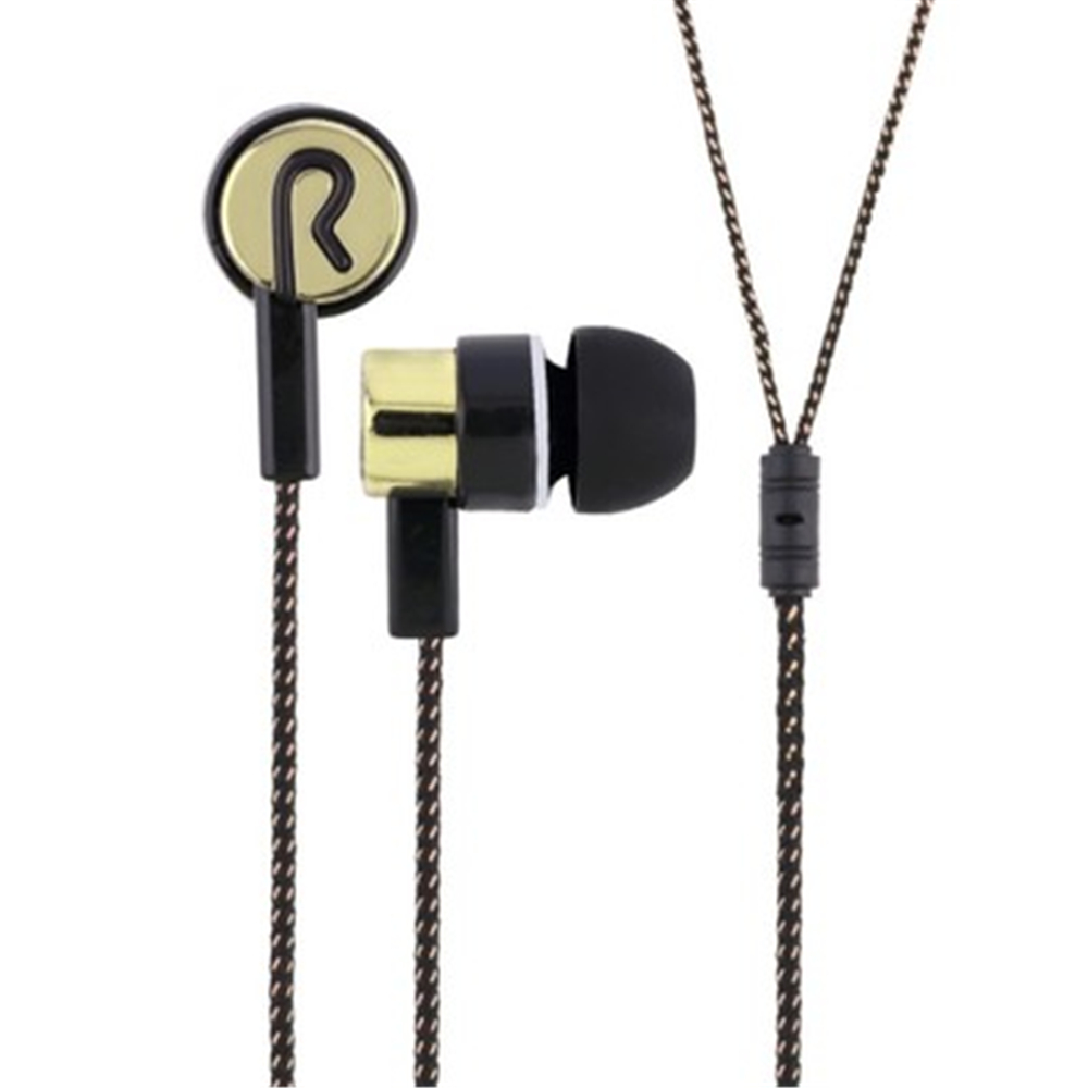 Woven Wire In-Ear Bass Electroplating General Earphone