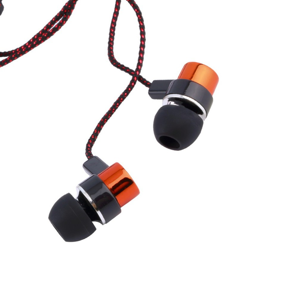 Woven Wire In-Ear Bass Electroplating General Earphone