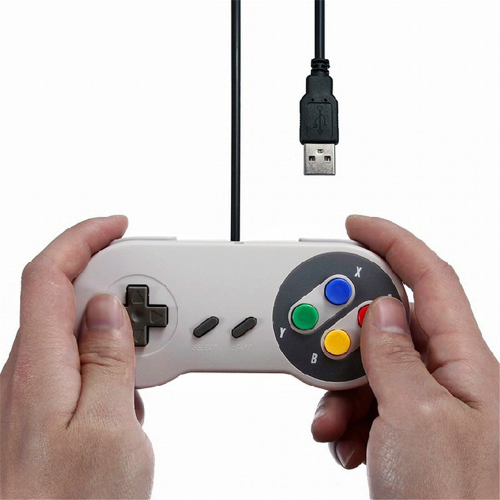 USB Gaming Joystick Gamepad Controller - Gray