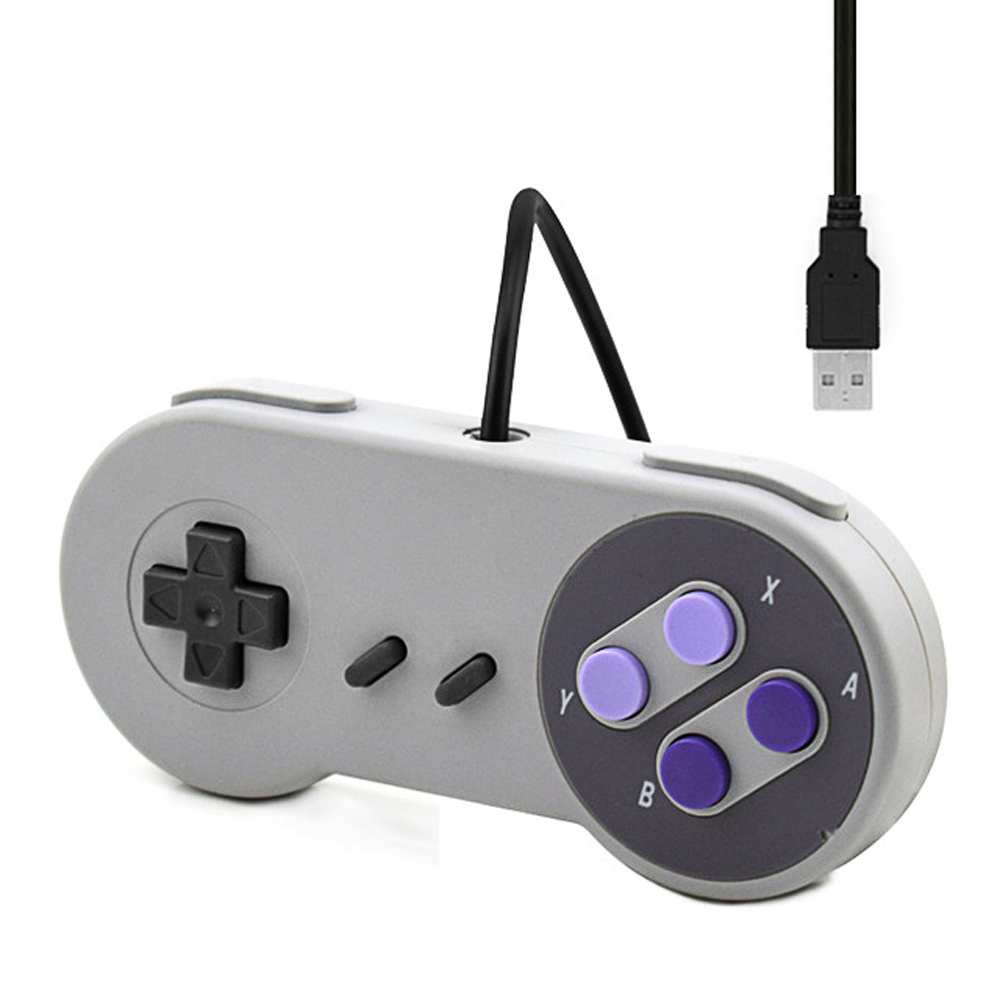 USB Gaming Joystick Gamepad Controller - Gray