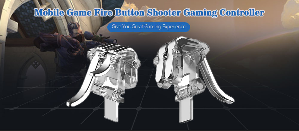 Gaming Trigger Mobile Phone Aiming Fire Button Controller for PUBG