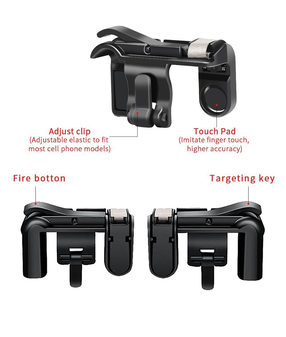 Mobile Phone Game Controller Trigger Fire Button Key L1R1 Gamepad