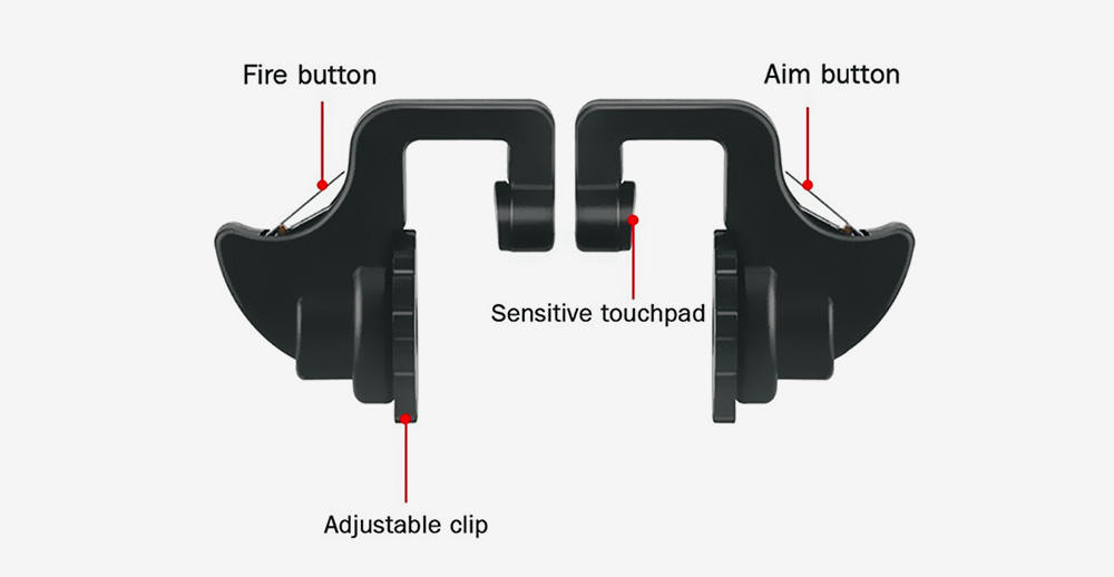 Mobile Gamepad Trigger Fire Button Sensitive Shooting Aim Keys