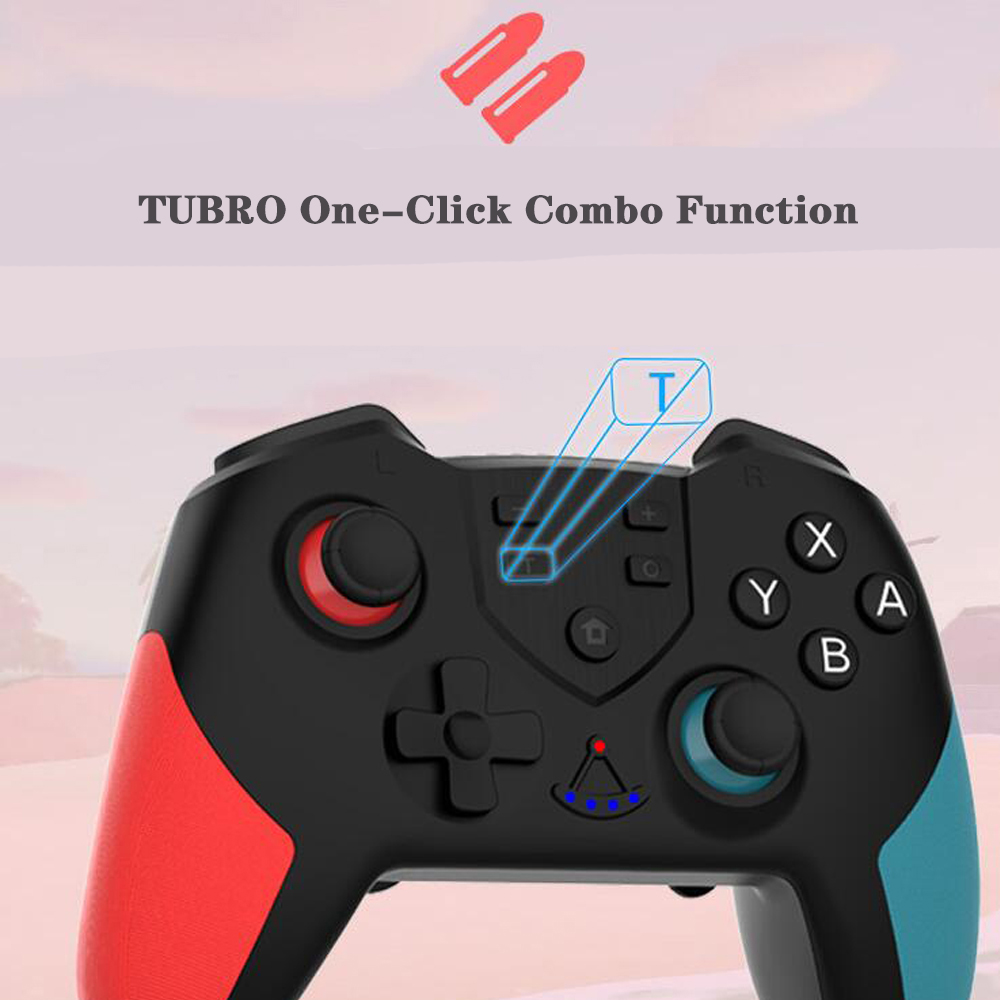 NFC Function Switch Pro Wireless Bluetooth Games Consoles Controller Gamepad - Aquamarine