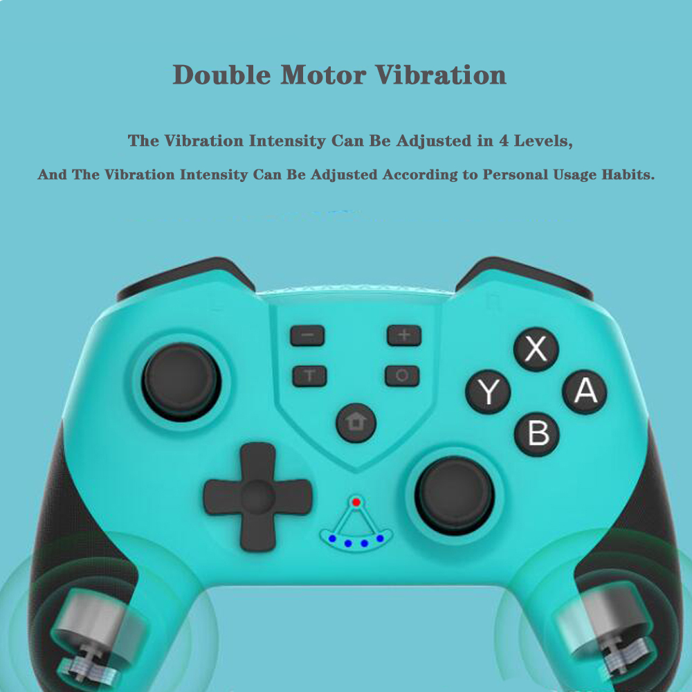 NFC Function Switch Pro Wireless Bluetooth Games Consoles Controller Gamepad - Aquamarine