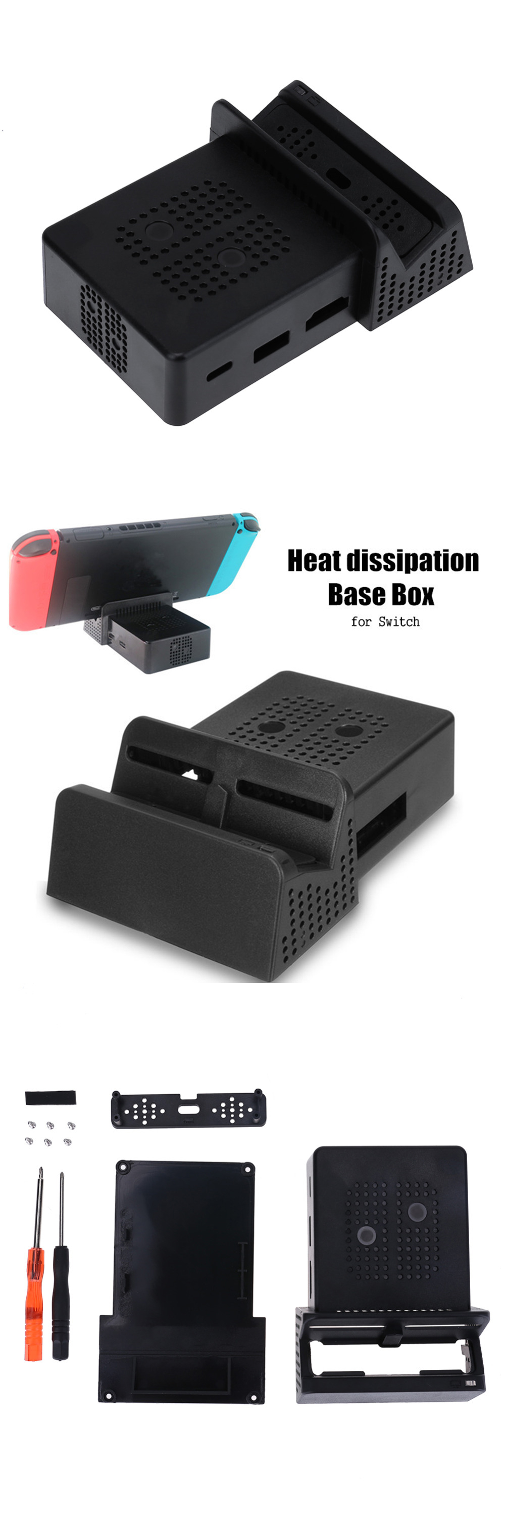 for NS/for Nintend Switch Replacement Portable Cooling Fan Dock Stand